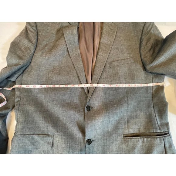 Joseph Abboud Mens Suit Blazer Coat 100% Wool Front Two Button Gray Size 46R - Picture 7 of 7
